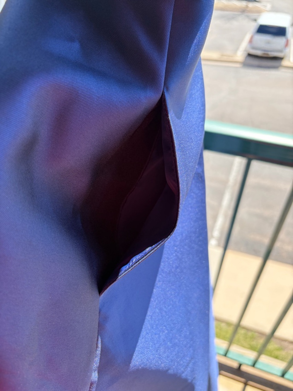 🆕🫐Adrianna Papell Navy Mikado Sweetheart Dress Size14 Formal Midi Fit&Flare Prom - Picture 12 of 17